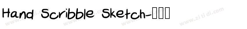 Hand Scribble Sketch字体转换